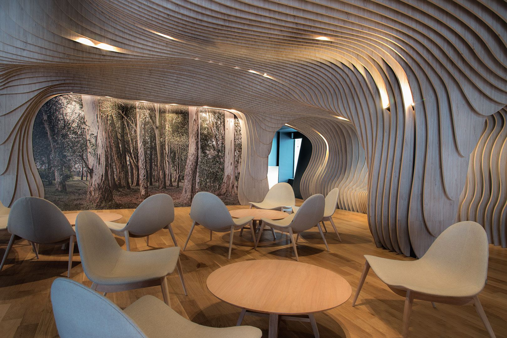 Desarrollo Y Montaje Espacio Patagonia Flooring Design Art Center