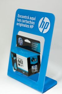Exhibidores de mostrador HP cartuchos