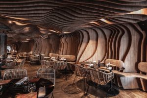 Restaurant Fabric Sushi Puerto Madero Revestimiento parametrico 30 diseño estratégico