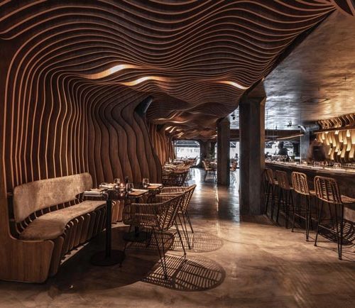 Fabric Sushi Puerto Madero Revestimiento parametrico